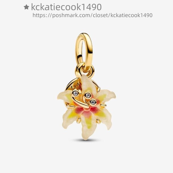 Pandora Disney Tangled Sundrop Flower Glow-in-the-dark Charm|Pendant - Picture 1 of 2